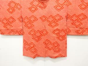 未使用品　本総絞り　菱模様　羽織